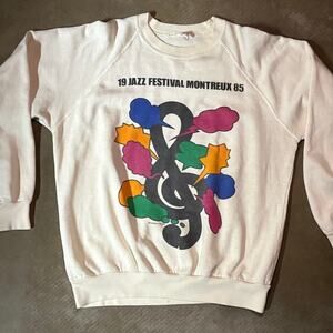 Vintage 1985 Jazz Festival Men's Sweater M/L